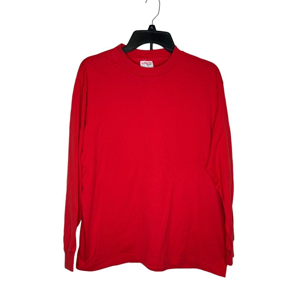 Sunbelt Men's Sweatshirt Single Stitch Pullover Crew‎ Neck Long Sleeve Sz. Large